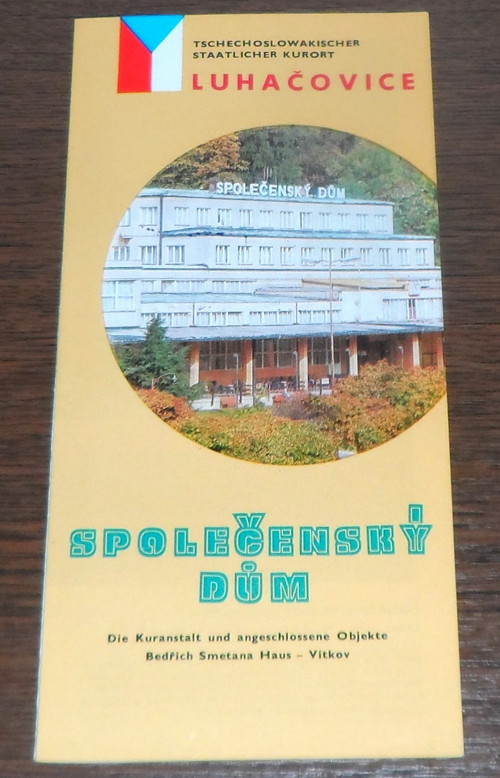 Reklamní LETÁK • Lázně Luhačovice, Společenský dům
