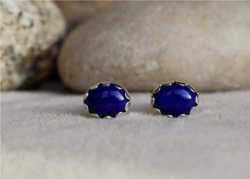 Náušnice lapis lazuli — foto 1