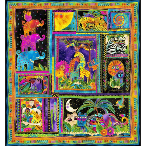 Látkový panel Mythical Jungle Laurel Burch — foto 1