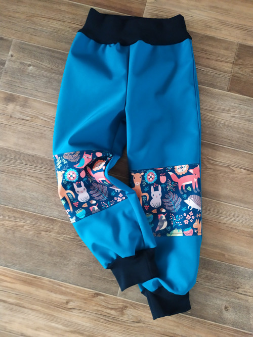 Zimní softshellové kalhoty vel. 104 — foto 1