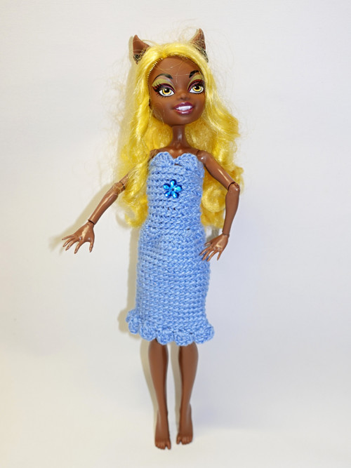 ŠATY GARBO pro panenku MONSTER HIGH
