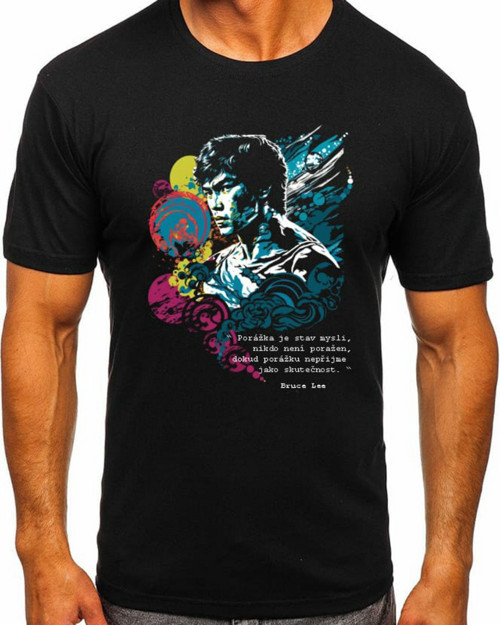 Tričko Bruce Lee - černé