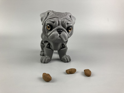 Mopsík Barney - 11 cm, 3D tisk — foto 1