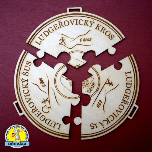 Dřevěná Medaile "Ludgeřovický Kros" 2023
