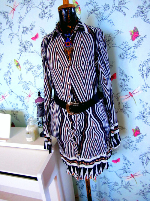 Šaty košilovky boho look — foto 1