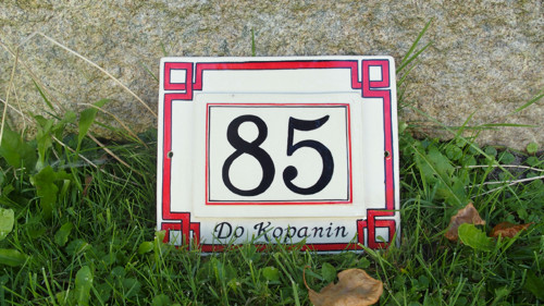 Keramické domovní číslo — foto 1