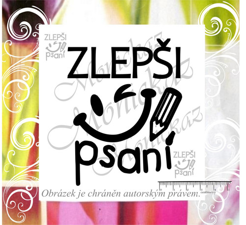 Zlepši psaní smajlík 1122. Razítko.
