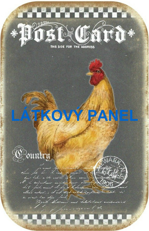 Bavlněný panel 13x20 cm - skladem
