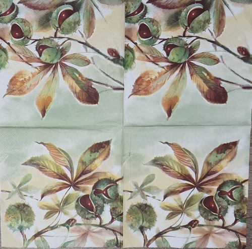 Ubrousek 33x33cm KAŠTANY — foto 1