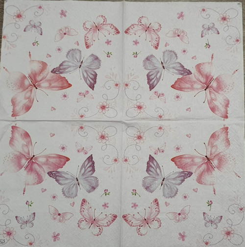 Ubrousek 33x33cm MOTÝL