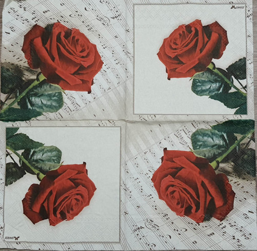 Ubrousek 33x33cm RŮŽE