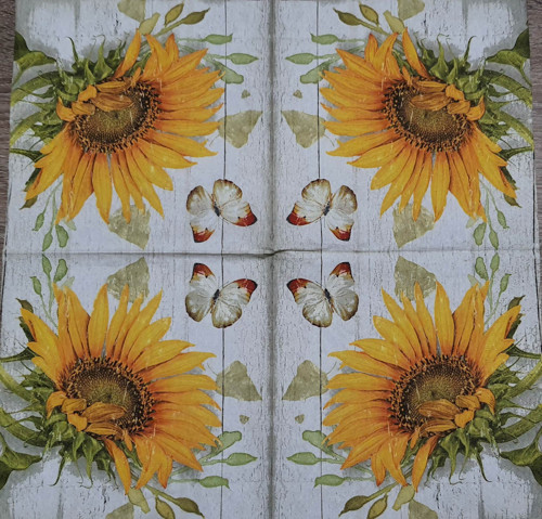 Ubrousek 33x33cm SLUNEČNICE