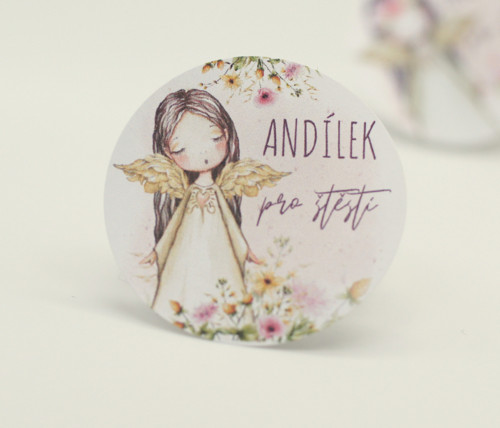 Samolepky s andílkem - 24ks