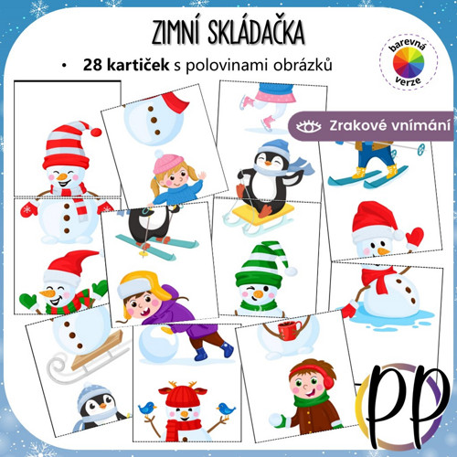 Zimní skládačka (PDF)