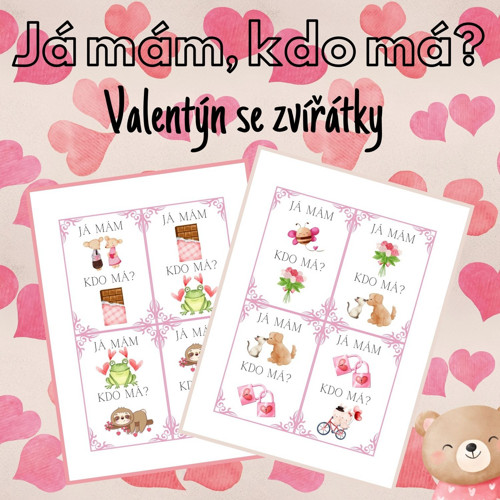 Já mám, kdo má? Valentýn se zvířátky