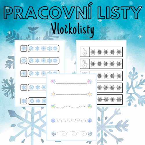 Vločkolisty, pracovní listy