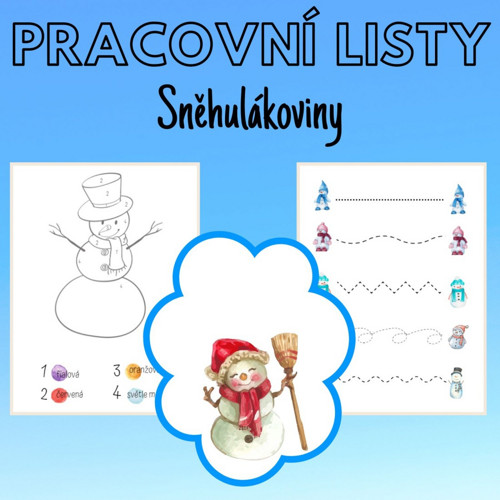 Sněhulákoviny, pracovní listy — foto 1