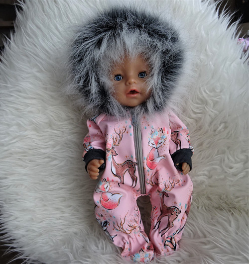 Softshellová kombinéza BabyBorn 43cm -Indiana girl