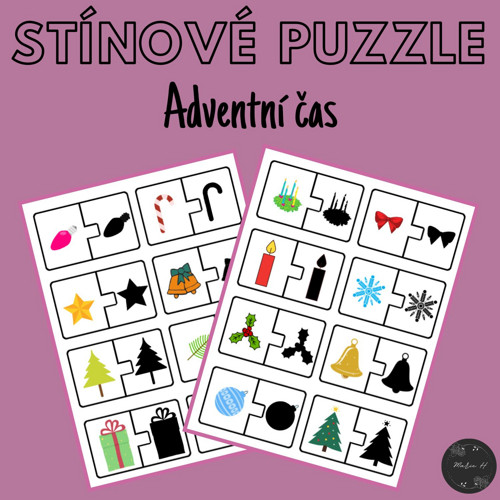 Adventní čas, stínové puzzle