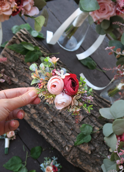 Květinový hřebínek "Protea"