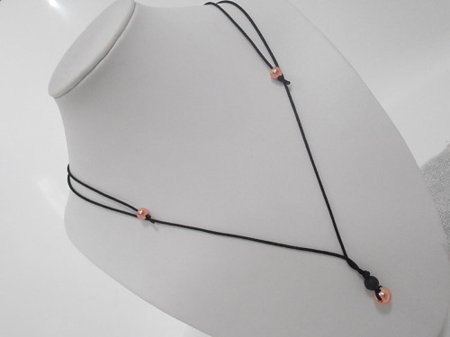 Náhrdelník *Láva/Hematit Rose gold* (Unisex)