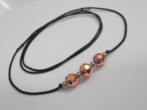 Náhrdelník *Hematit Rose gold/Nerezová ocel*