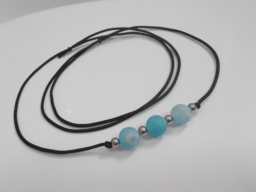 Náhrdelník *Achát/Nerezová ocel* (Unisex)