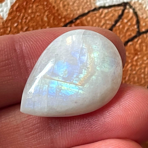 Měsíční kámen kabošon / 25x18x6mm M122