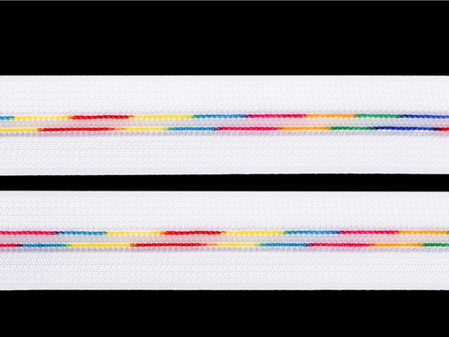 Duhový zip v metráži šíře 5 mm (1m)