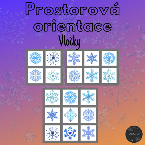 Vločky, prostorová orientace — foto 1