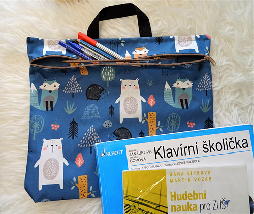 Taška A4 nejen do hudebky - Lední medvěd
