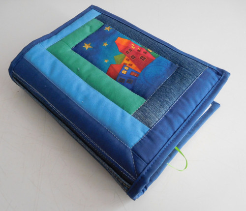 Džíny a patchwork - obal na knihu — foto 1
