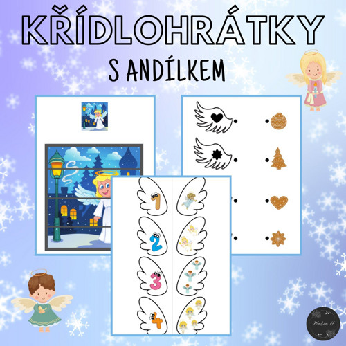 Křídlohrátky s andílkem