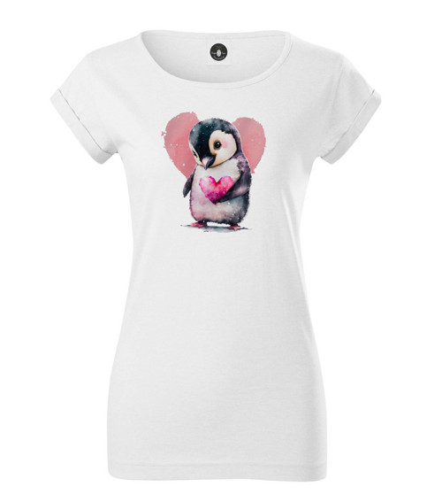 Tričko Love Pinguin With Heart