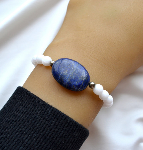 Jadeit Porcelán 0.6 / Lapis Lazuli / Pyrit