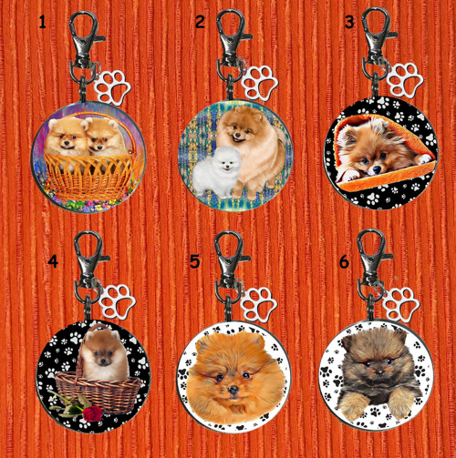 Špic Pomeranian Přívěsek Na Klíče
