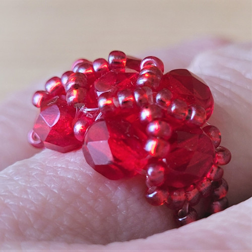Prsten/prstýnek Sonja Raspberry