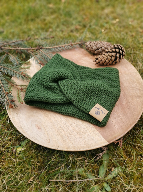 Twist merino čelenka - khaki