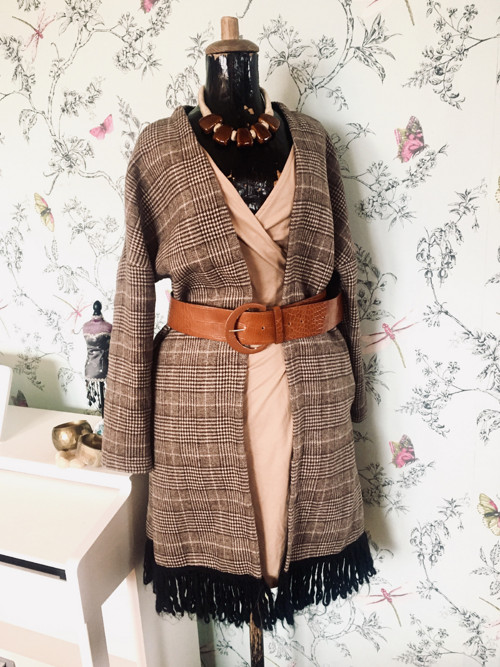Kardigan káro luxusní — foto 1