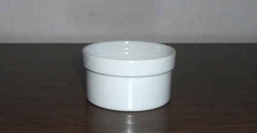 Malá porcelánová MISKA, bílá glazura