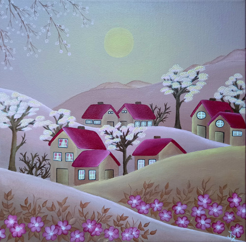 V růžovém snu, 30x30