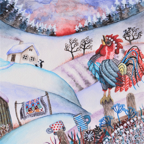 Jitřenka řídí kokrhání (40 x 40)
