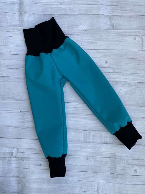 Softshell kalhoty Basic petrolej VEL. 86-140