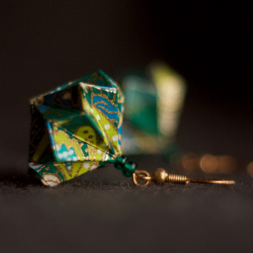 Origami náušnice "pro lesní víly" — foto 1