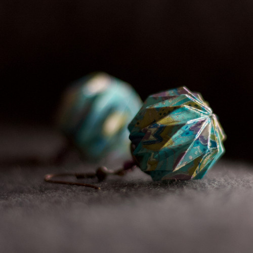 Origami náušnice "pro vodní víly" — foto 1
