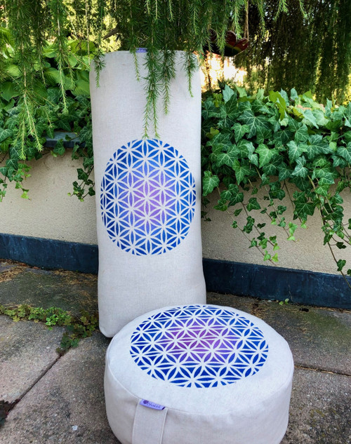 Blue Combo "Květ Života" s pohankovými slupkami