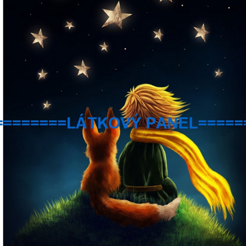Bavlněný panel Malý princ 10x10 cm - skladem