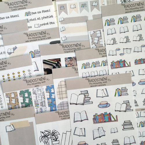 Samolepková sada - Pro milovníky knih
