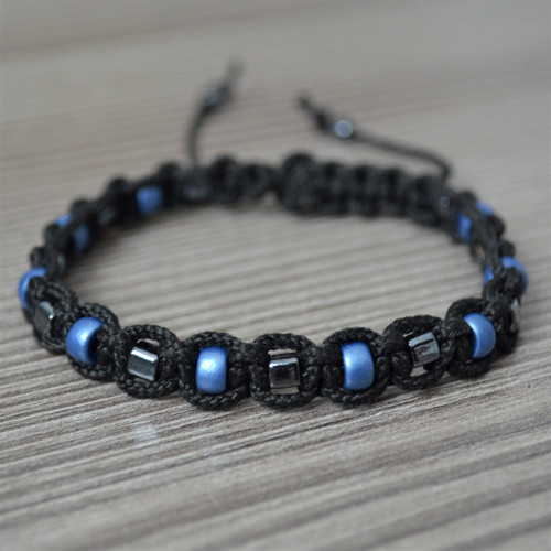 Black blue 4 - náramek pro muže — foto 1