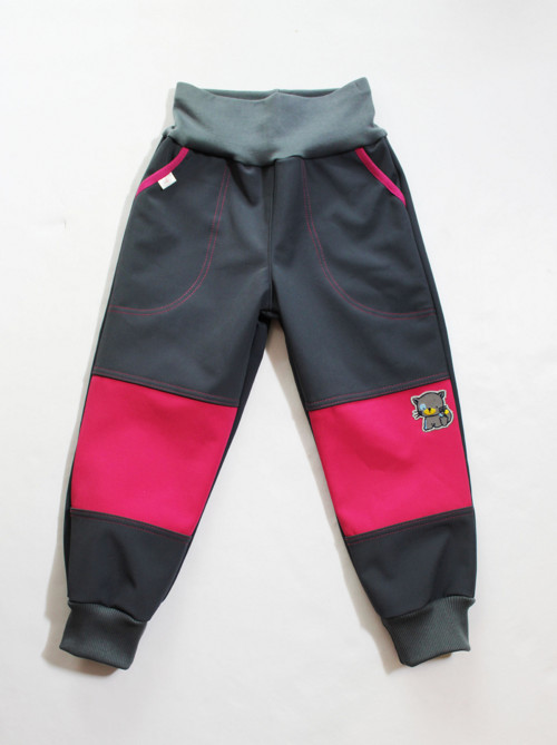 Softshellové kalhoty (fleece) "s kočičkou"